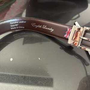 Mens English Laundry Genuine Leather Belt -Size 42 Black (L12)